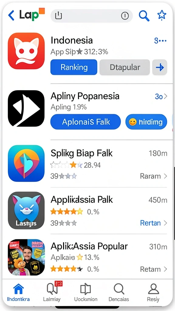 Menu permainan yang lengkap dengan berbagai pilihan mode.