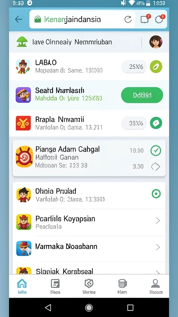 Tantangan menarik di setiap level permainan.