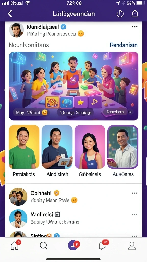 Menunjukkan berbagai level yang penuh tantangan.