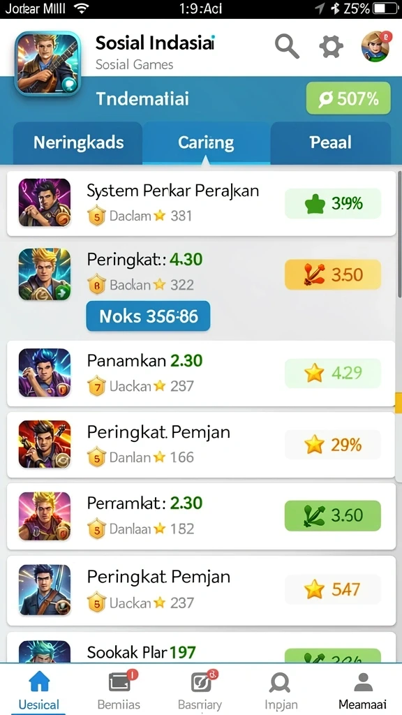 Tampilan utama CERIA777 yang menarik dan intuitif.