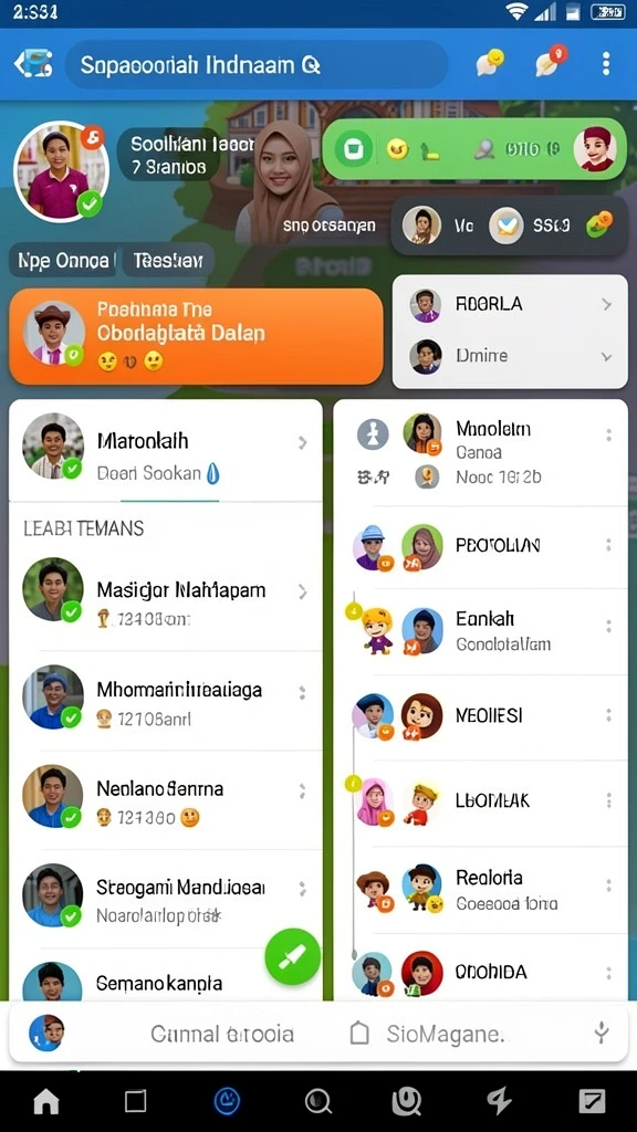 Sesi permainan yang menegangkan dan penuh tantangan.