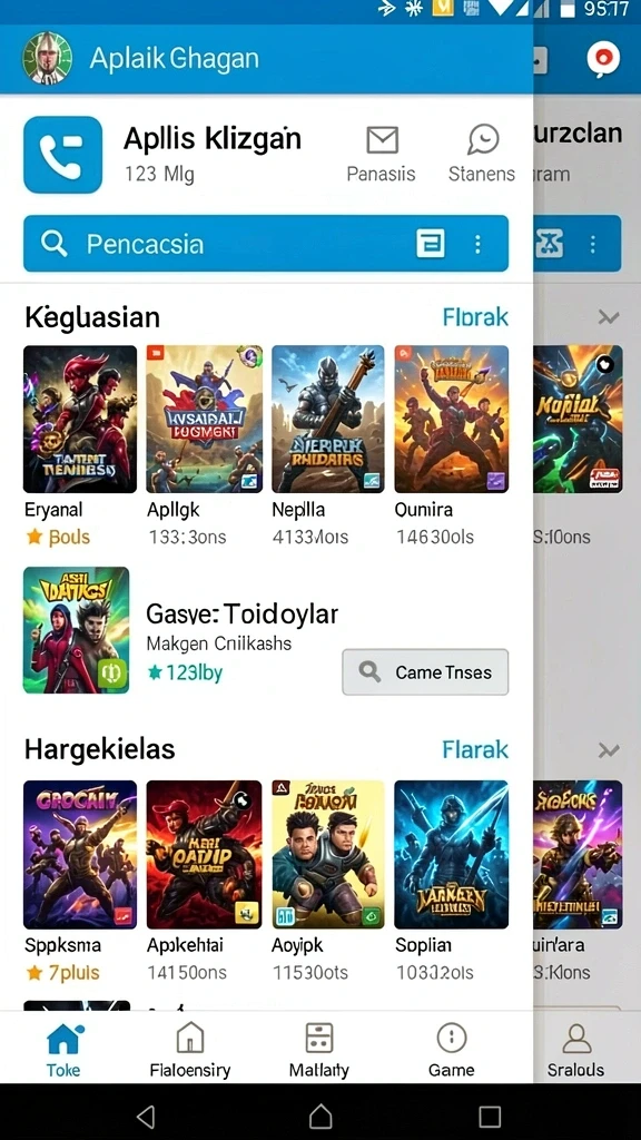 Tampilan awal aplikasi HOKI777 yang menarik.