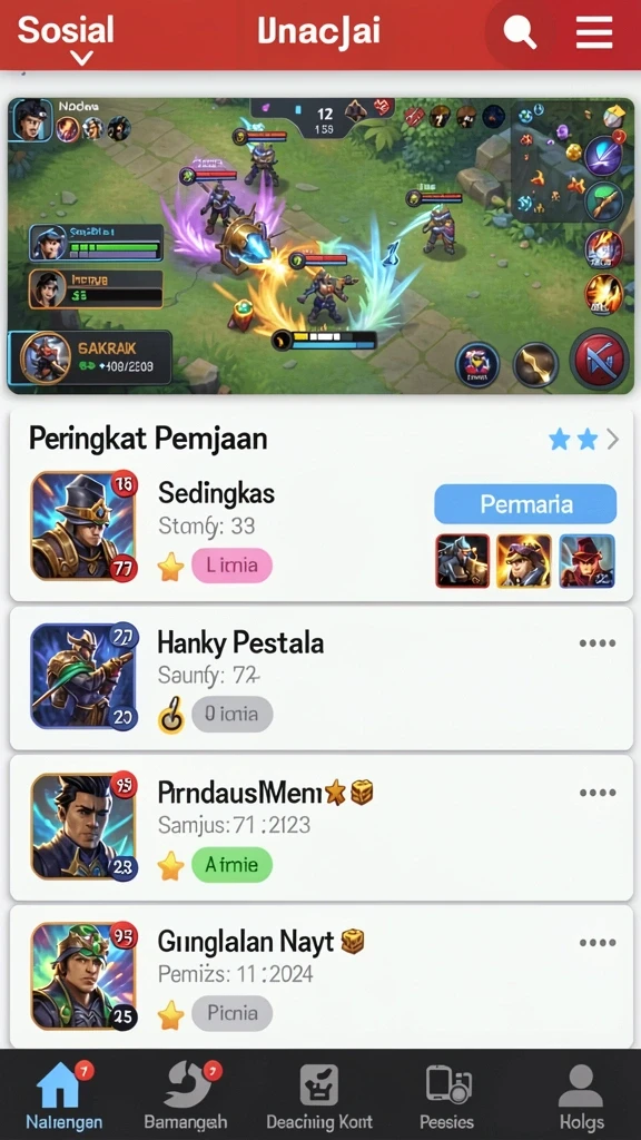 Karakter-karakter yang beragam dan unik dalam permainan.