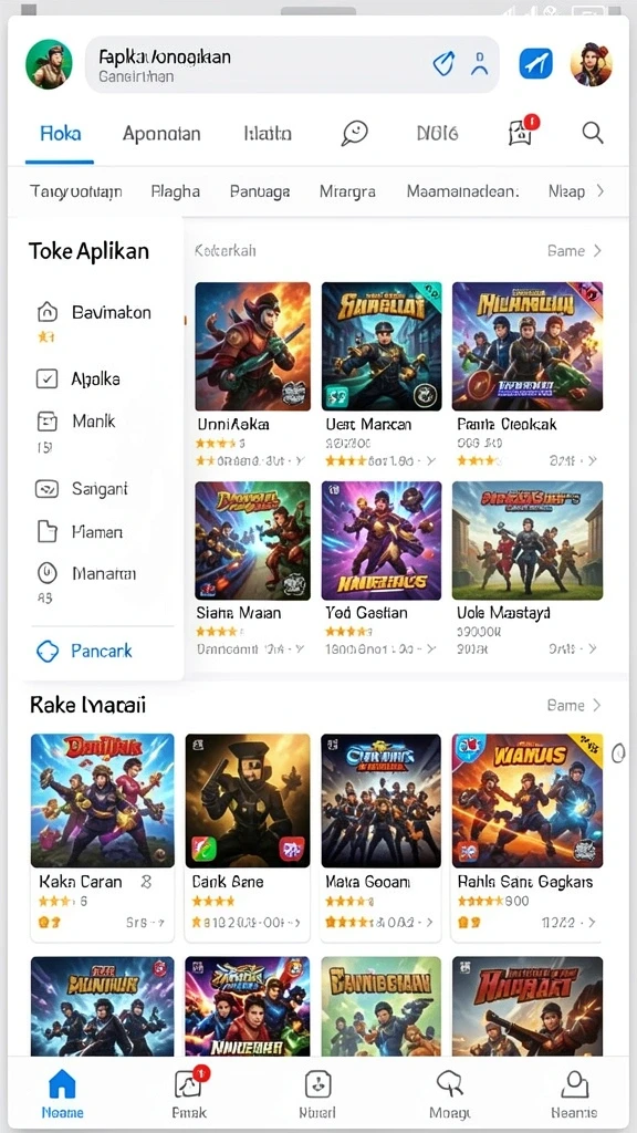 Tampilan antarmuka pengguna yang intuitif.