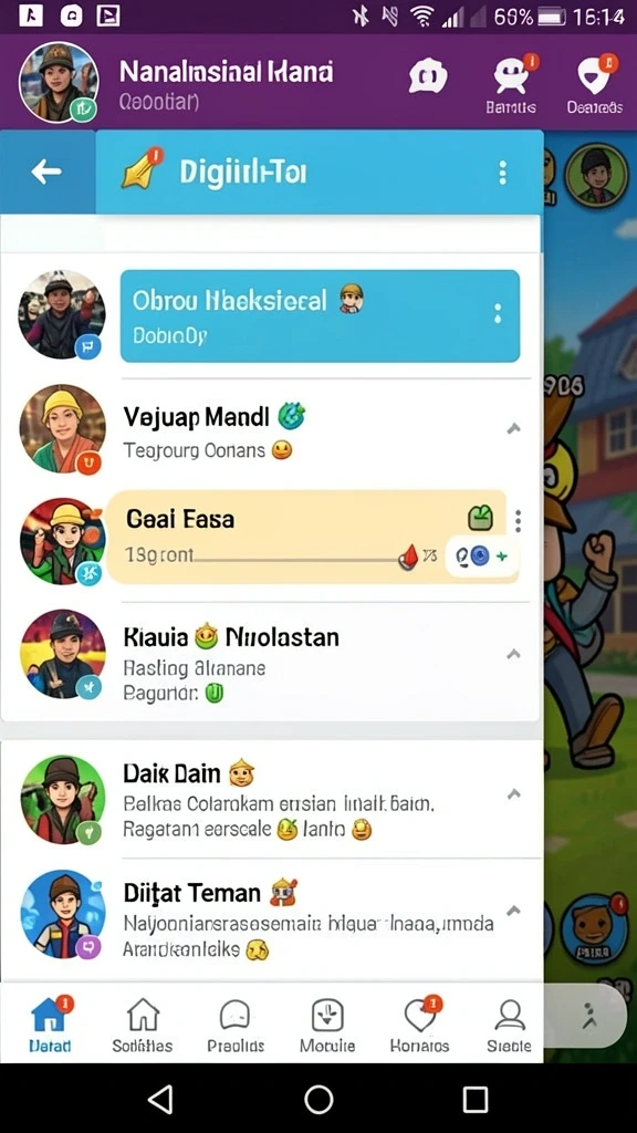 Tampilan antarmuka yang menarik dan mudah digunakan.