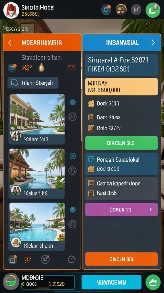 Visual menakjubkan dari lingkungan permainan.