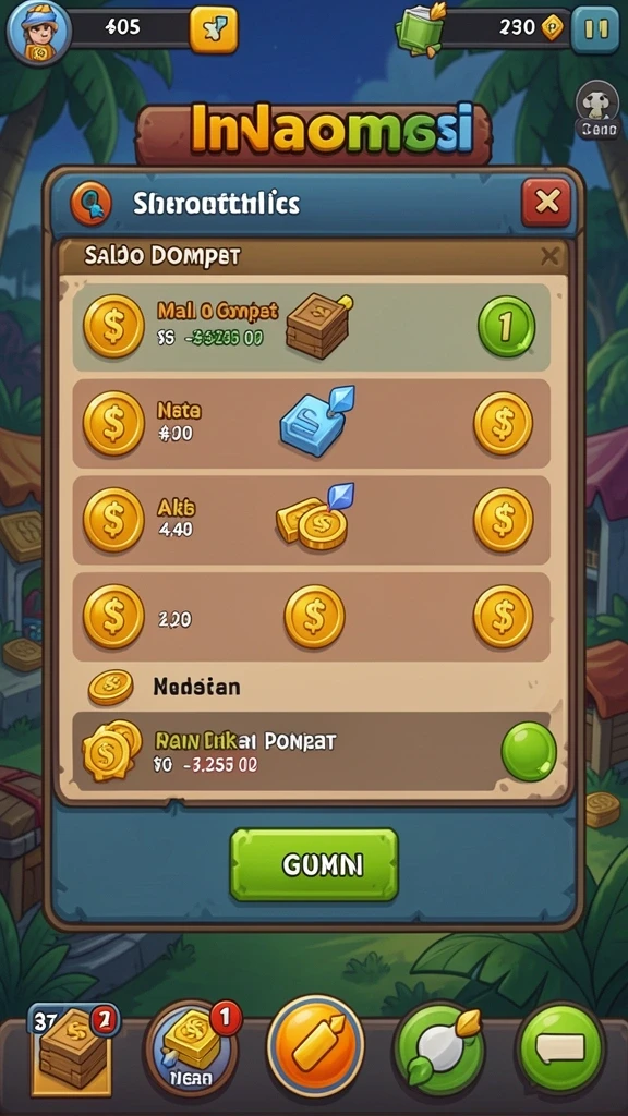 Screenshot fitur reward yang menarik dan bermanfaat.