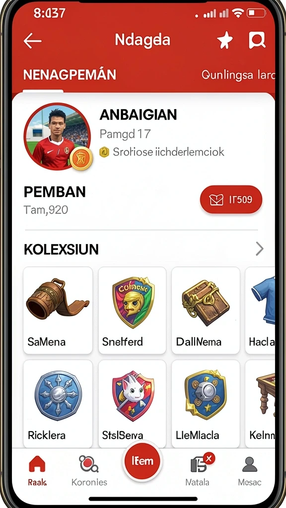 Fitur turnamen yang menantang dan seru untuk diikuti.