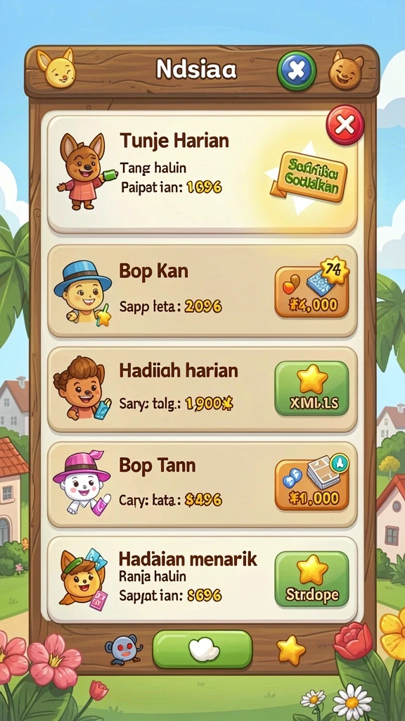 Ragam permainan yang seru dan beragam.