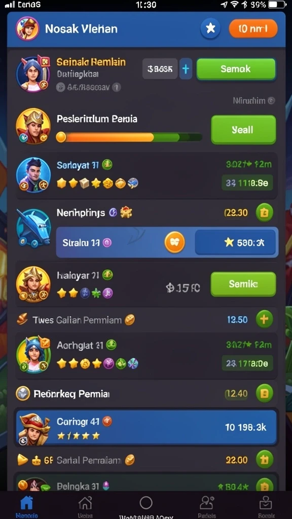Tangkapan layar grafis menawan dalam game.
