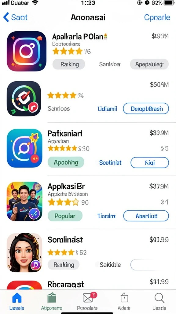 Antarmuka yang mudah digunakan saat bermain.