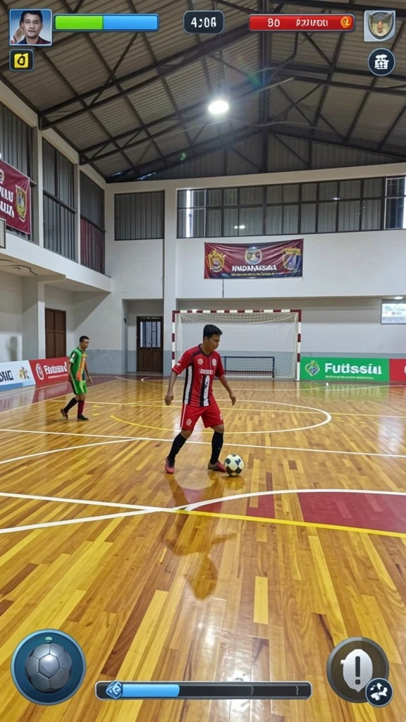Tampilan utama permainan dengan berbagai karakter menarik.
