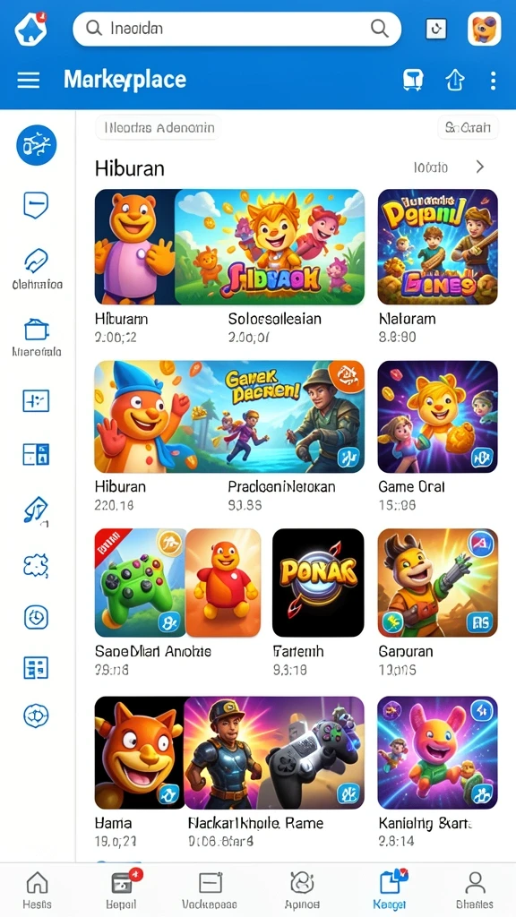 Fitur chat langsung untuk interaksi antar pemain.