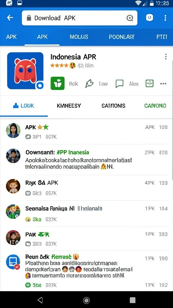 Tangkapan layar interaksi dengan pemain lain.